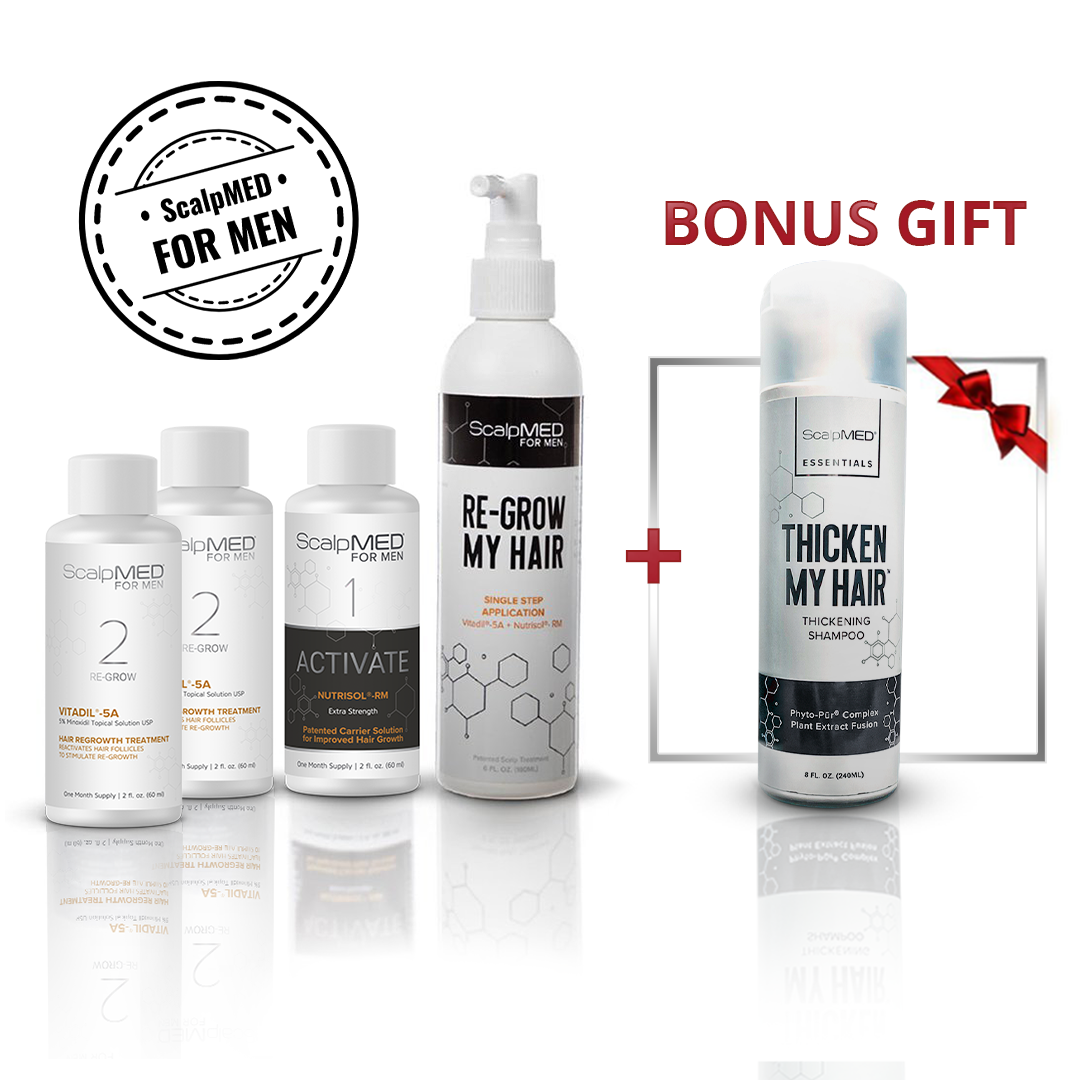 PATENTED HAIR REGROWTH SYSTEM FOR MEN - SUBSCRIPTION - ScalpMED®