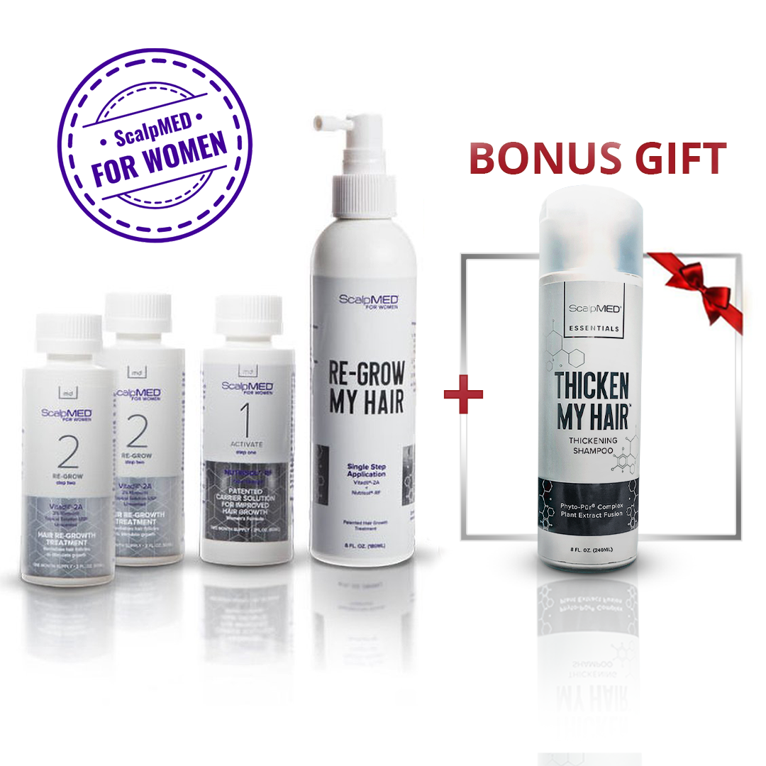 PATENTED HAIR REGROWTH SYSTEM FOR WOMEN - SUBSCRIPTION - ScalpMED®