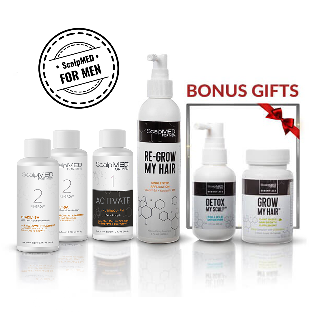 PATENTED HAIR REGROWTH SYSTEM FOR MEN (SPECIAL TV OFFER) - ScalpMED®